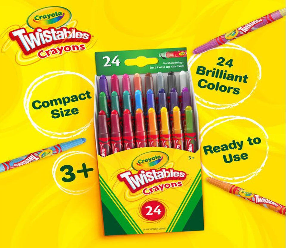 Crayola Mini Twistable Crayons 10colors and 24colors