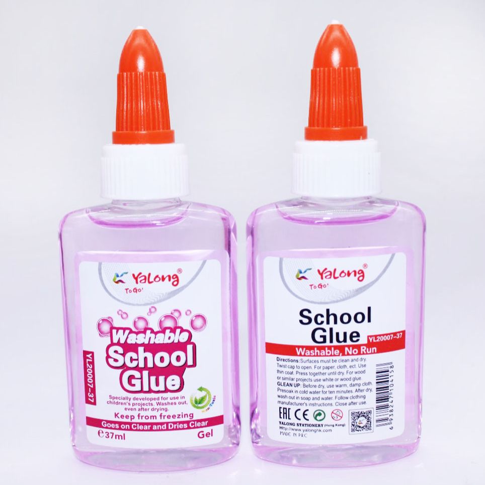 1pc Yalong Washable School Glue 37ml Random Color (YL20007-37)