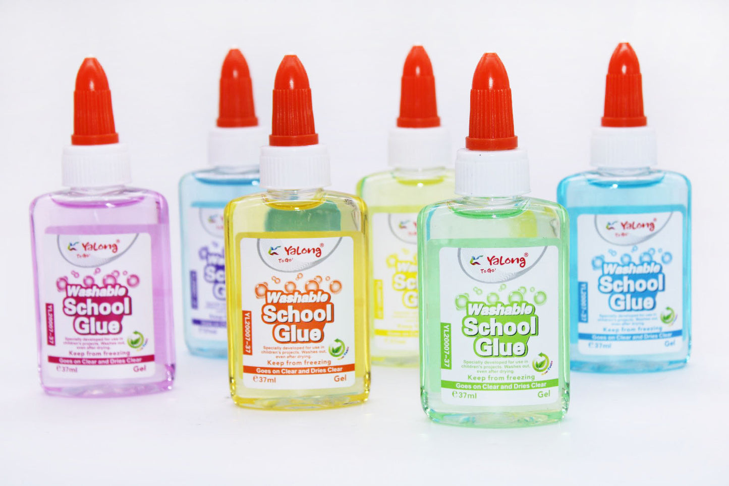 1pc Yalong Washable School Glue 37ml Random Color (YL20007-37)