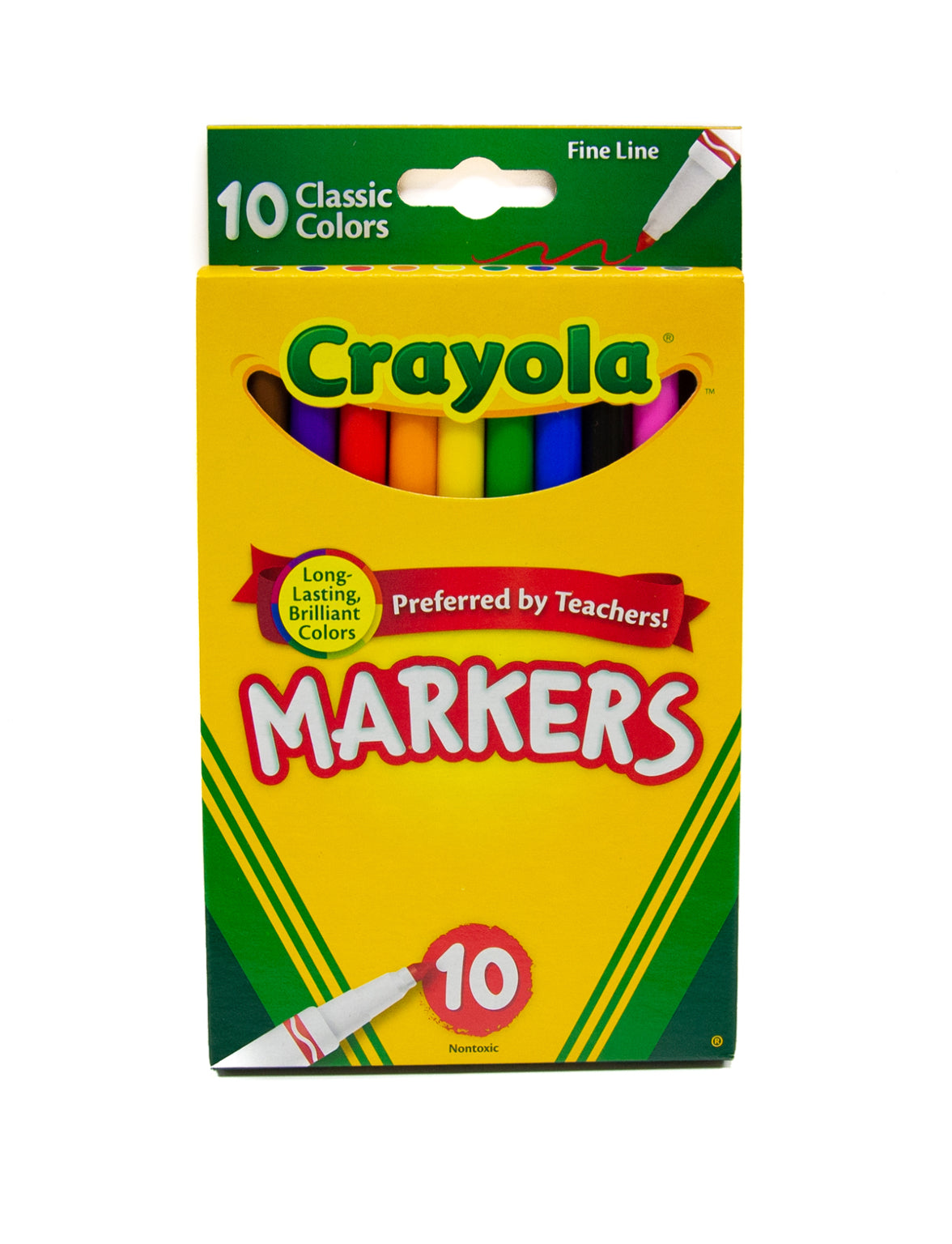 Crayola Markers 10's Color Classic Fine/Broad Line