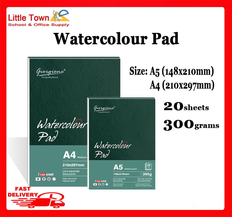 Water Colour pad/Drawing Pad 20sheets / 300gsm size A4/A5