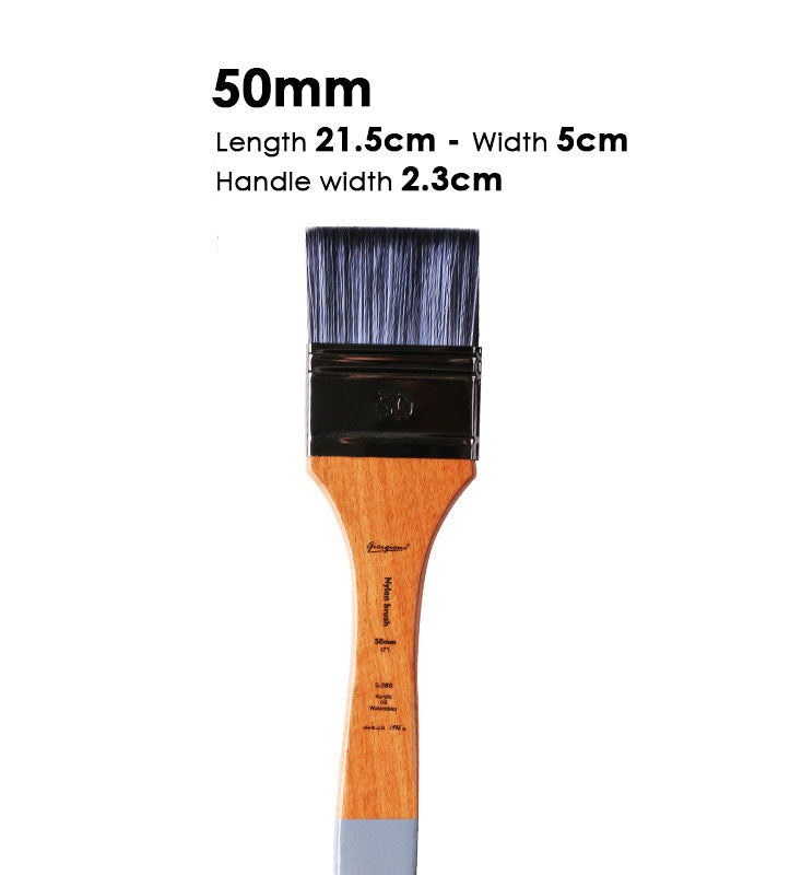 Giorgione oil painting board brush acrylic brush water powder watercolor paint painted wall painted nylon Flat beech brush