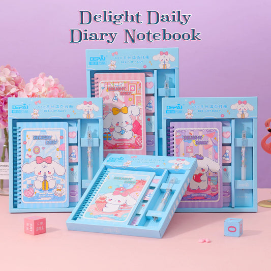 Depai Delight Daily Diary Notebook with pen random color B6 2050 - 10 (48744)