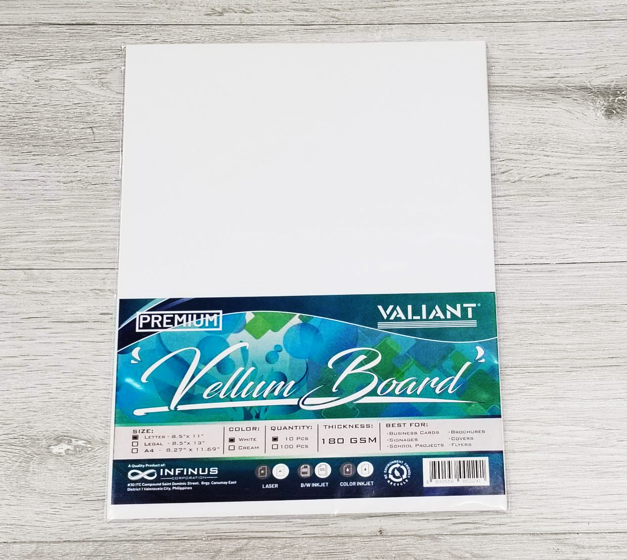 Valiant Vellum Board 10sheets 180gsm & 220gsm