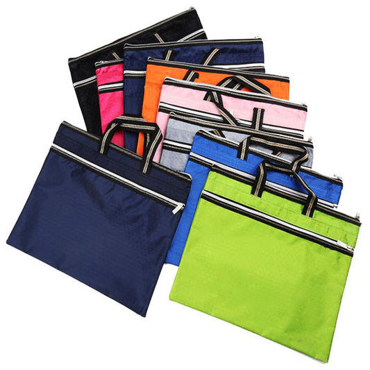 Horizontal Document Bag double-layer bag  B4 39x30.5cm (Random Color)