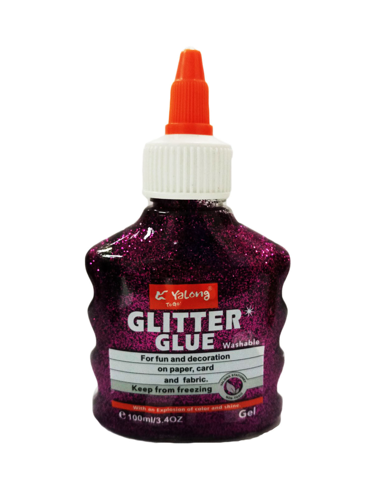 1pcs Yalong Glitter Glue Metallic Color 100ml Random Color (YL192115)