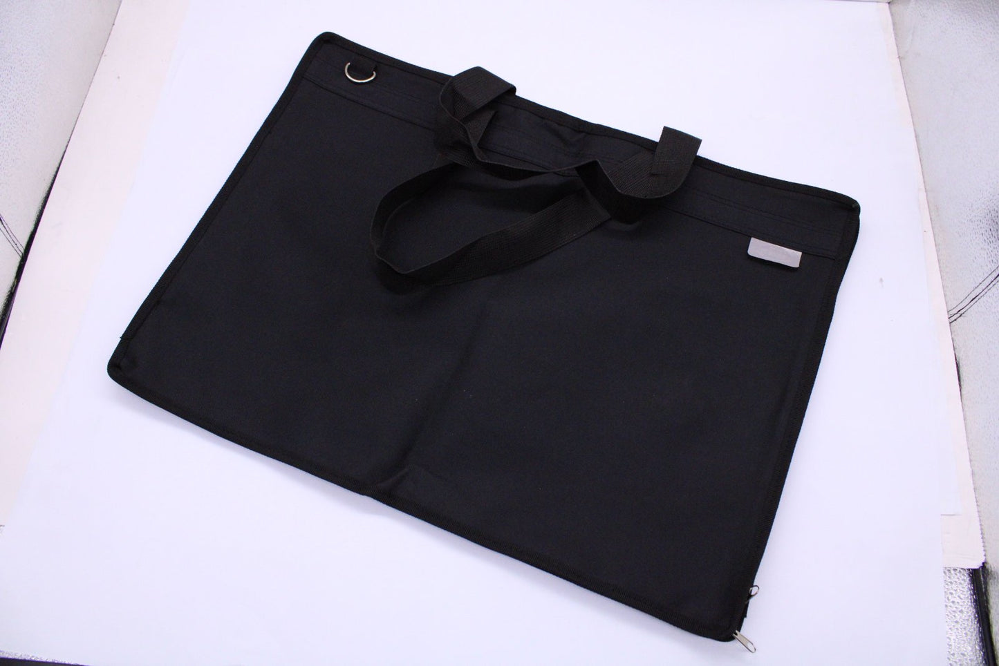 Documents Bags Portable Files folder case for Documents Filing  Arts filing (Black size A3)