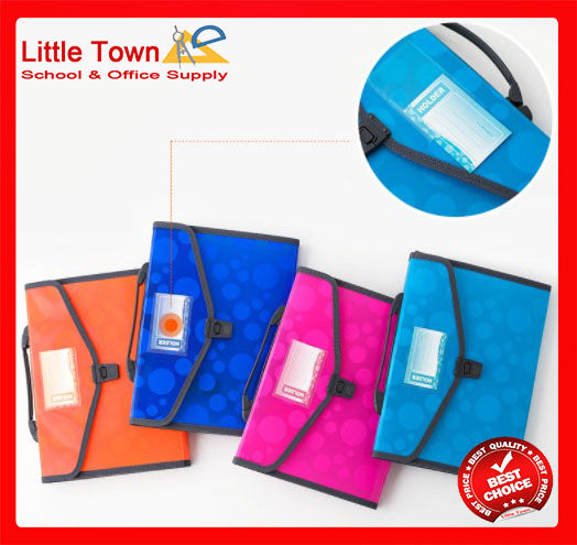 Expanding Envelope File With handle Good Quality Size Long 8.5x13 Inches (Random Color)