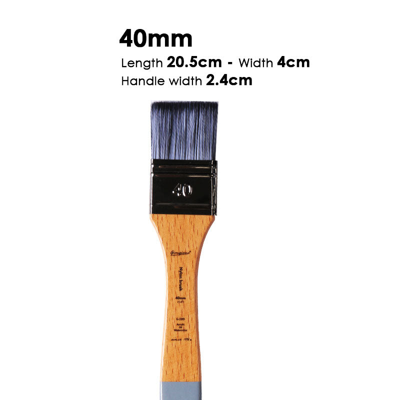 Giorgione oil painting board brush acrylic brush water powder watercolor paint painted wall painted nylon Flat beech brush