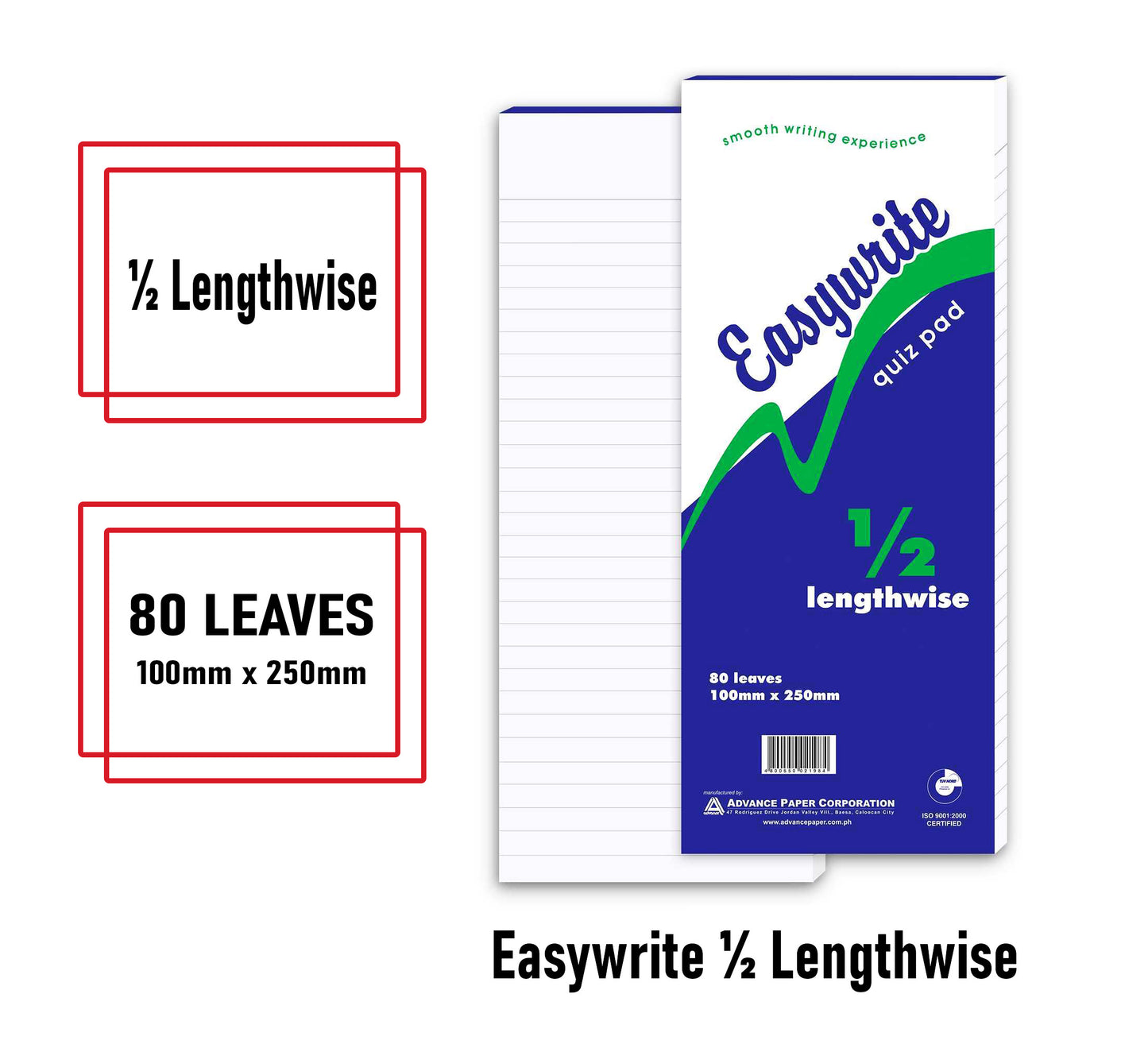 1Pad Easywrite pad paper 80Lvs