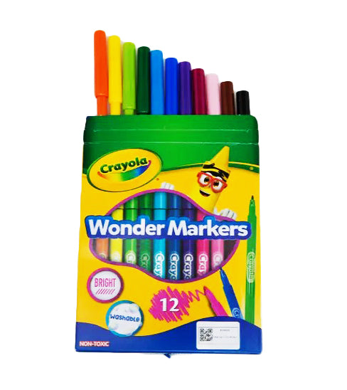 Crayola Washable Wonder Markers 12's 47663 (58-0084)