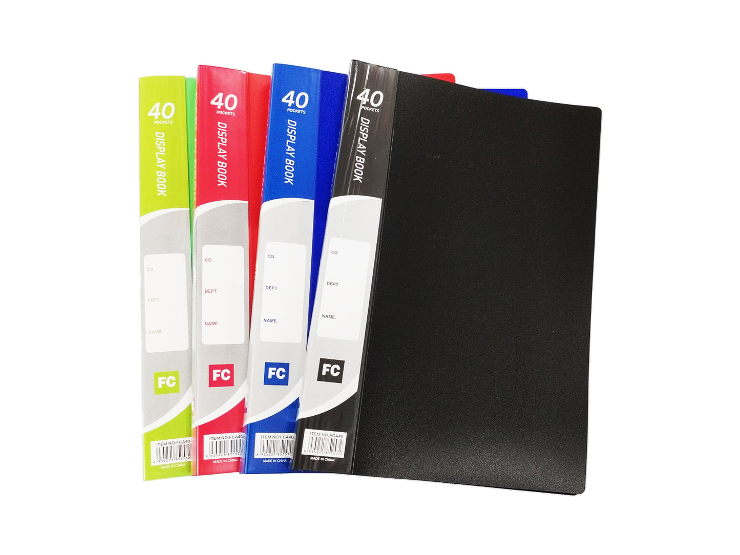 Clear Book Non-Refillable Presentation Display Book Size Long (Random Color) De Guang