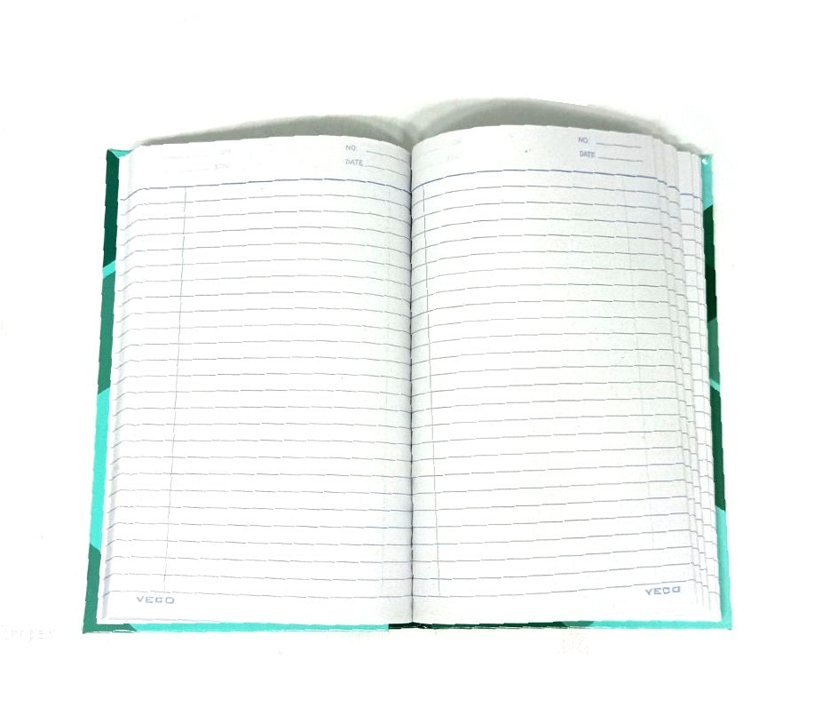 Veco Record Book Notebook Hard Cover Mini Record Book