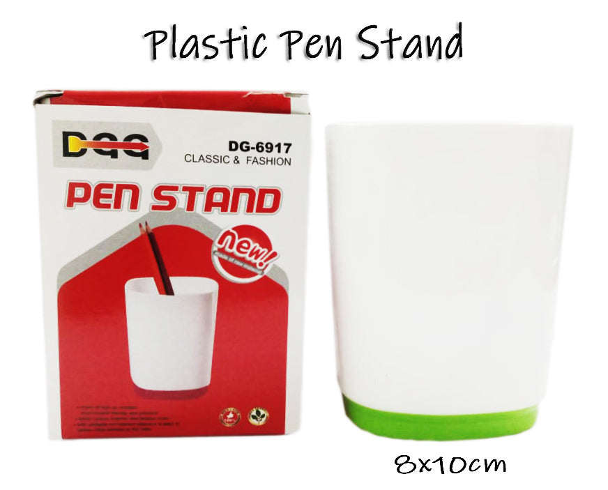 Plastic thickened pen stand White pen holder (DG-6917)