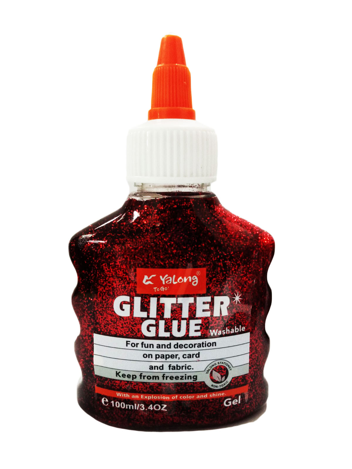 1pcs Yalong Glitter Glue Metallic Color 100ml Random Color (YL192115)