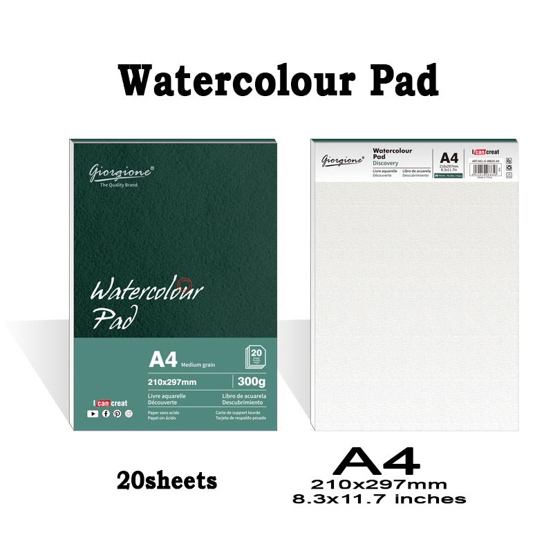 Water Colour pad/Drawing Pad 20sheets / 300gsm size A4/A5