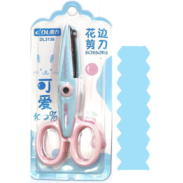 Dingli Art & Craft Creative Paper Edger Scissors Lace Scissors 13cm (Random Color) DL3136