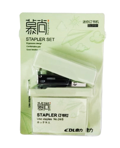 Dingli Mini Stapler Set Use staples DL0151 (48497) Random Color