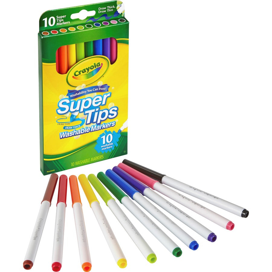 Crayola Super Tips Washable Markers 10's Colors and 20's Colors