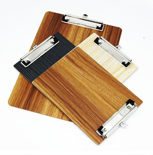 Wooden Clipboard with wood design Size A4 or A5 Random color (DGG)