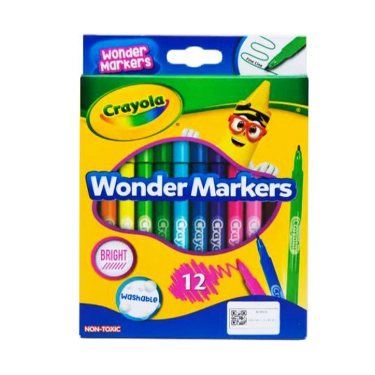 Crayola Washable Wonder Markers 12's 47663 (58-0084)