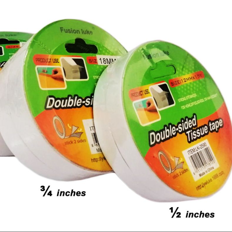 Luke Double-sided Tissue Tape 15yards 2pcs tape per set