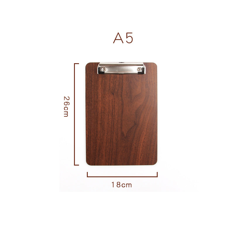 Wooden Clipboard with wood design and color A5 & A4 size (Random Color)