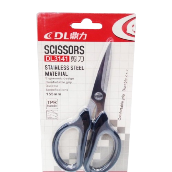 Dingli Stainless Steel Scissors 15.5cm Random Color DL3141