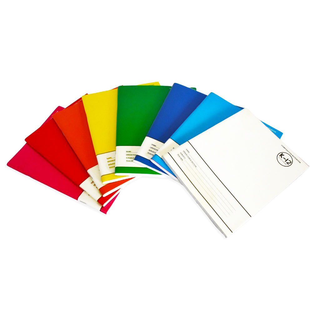 1pads Avanti K-12 Composition Notebook / Writing Notebook Color Coding 80leaves (size 6 1/2" X 8 3/8") Random Color