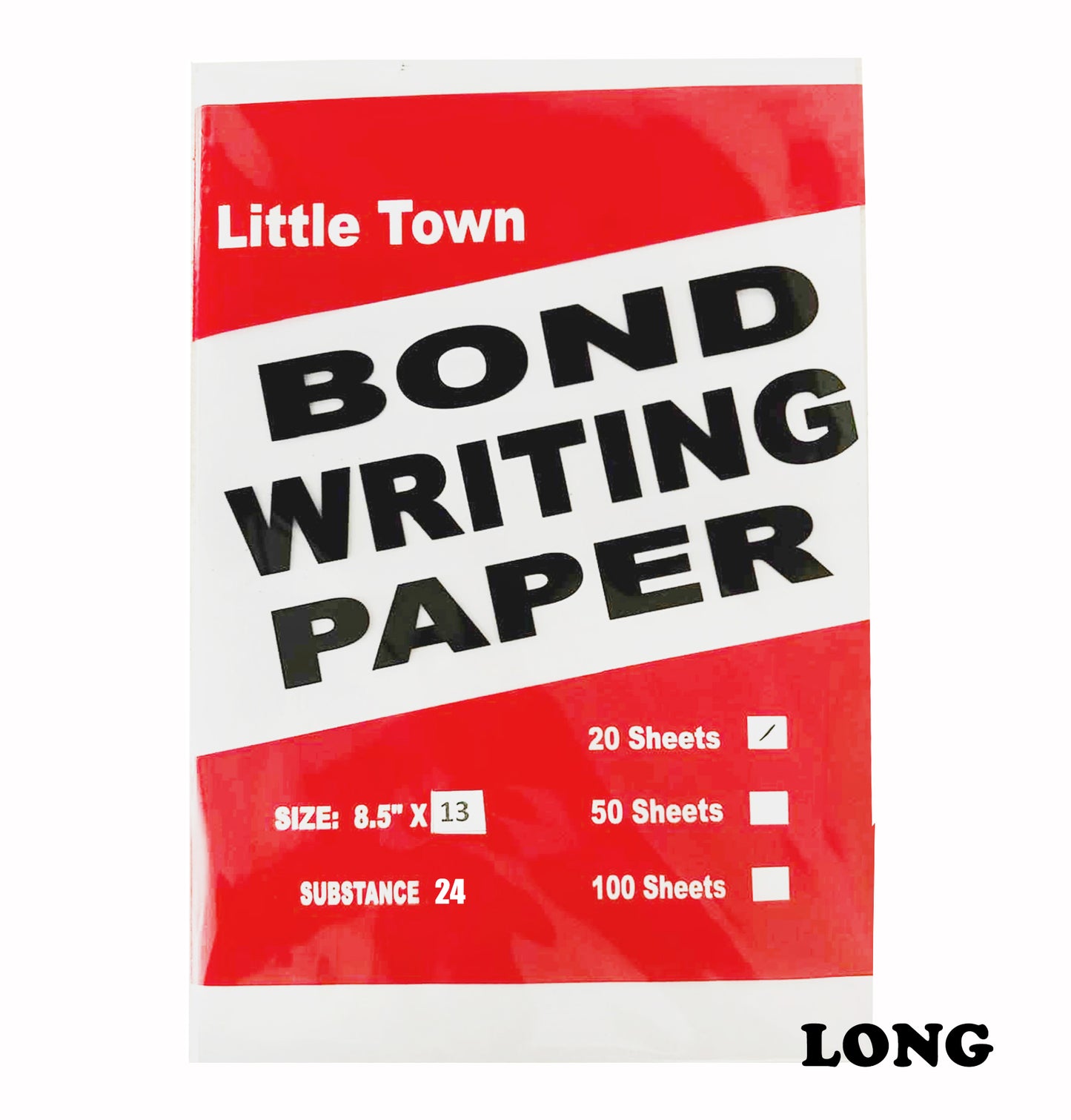 Little Town Bond Paper/ Bond Writing Paper 100gsm / Substance 30 / 20sheets