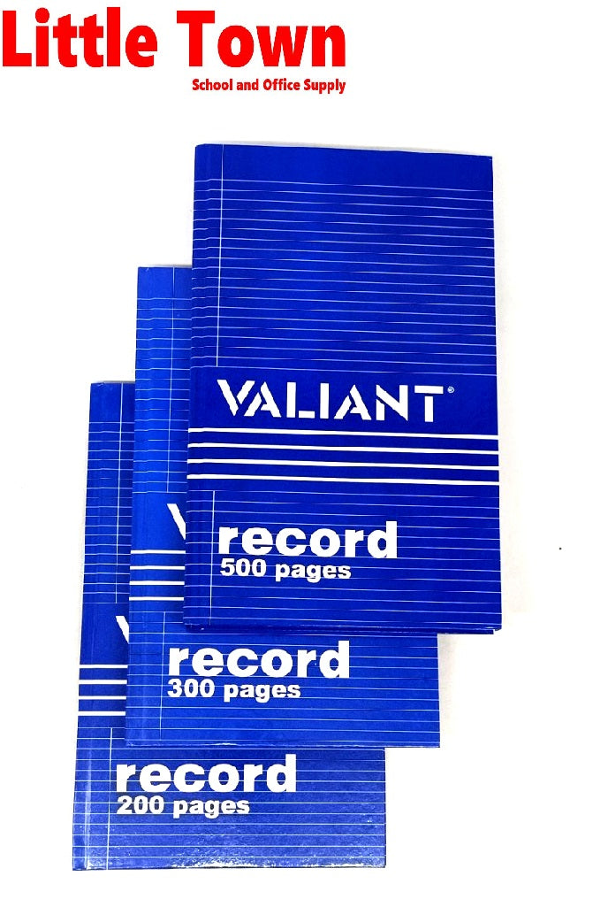 Valiant Record Book Notebook Hard Cover Big Record Book