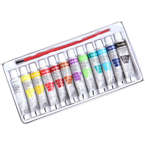 Keep Smiling Watercolor paint Set 12 Pcs Size:12x6ml / 12x12ml (KS)