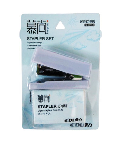 Dingli Mini Stapler Set Use staples DL0151 (48497) Random Color