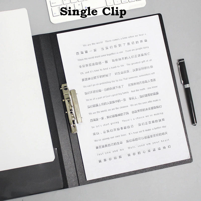 Neja life A4 Clipboard Folder File Folder clip strong clip Pink