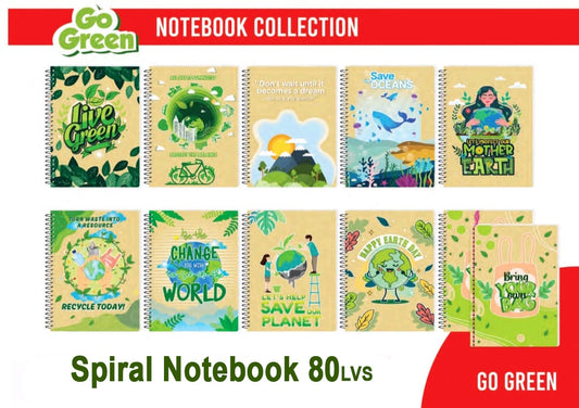 5 Pads Advance SPIRAL Notebook 80Lvs bond quality