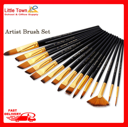 Professional Artist Brush Set Ideal for Water Colors, Oils and Acrylics