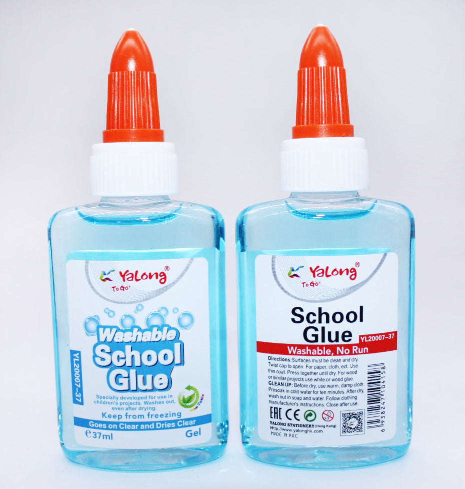 1pc Yalong Washable School Glue 37ml Random Color (YL20007-37)