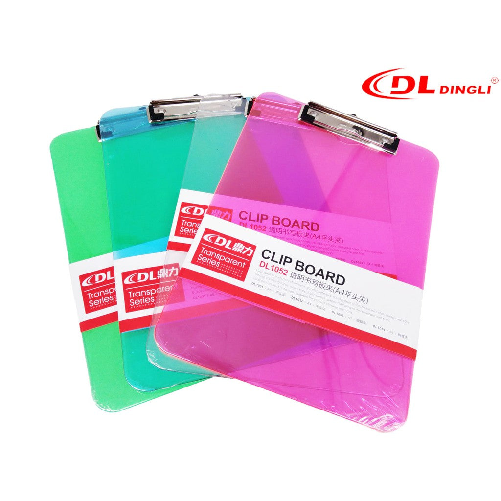 Durable File Plastic Clipboard A5/A4/FC size