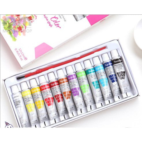 Keep Smiling Water Colors paint Set 12 Pcs Size:12x6ml / 12x12ml