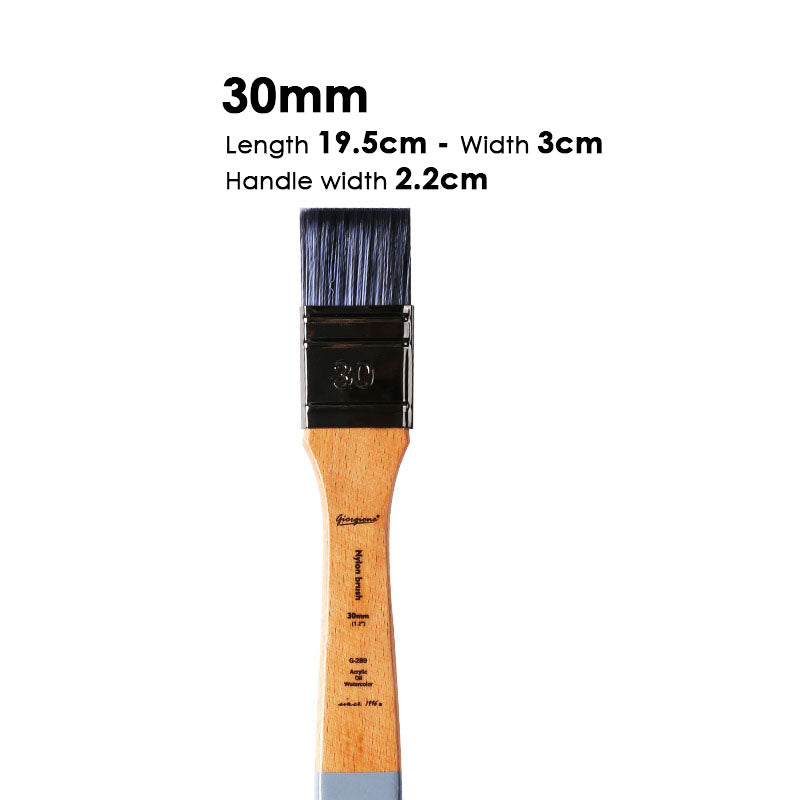 Giorgione oil painting board brush acrylic brush water powder watercolor paint painted wall painted nylon Flat beech brush