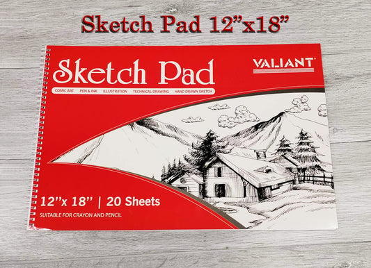 Valiant Sketch Pad 20 sheets 12"x18" inches