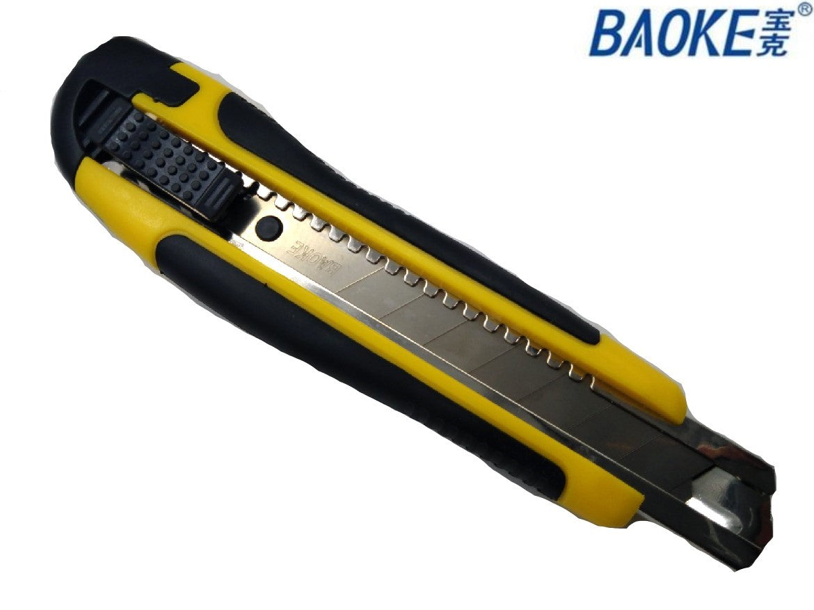 Baoke Utility Knife Large Cutter Blade 18mm Wide Blade Random Color