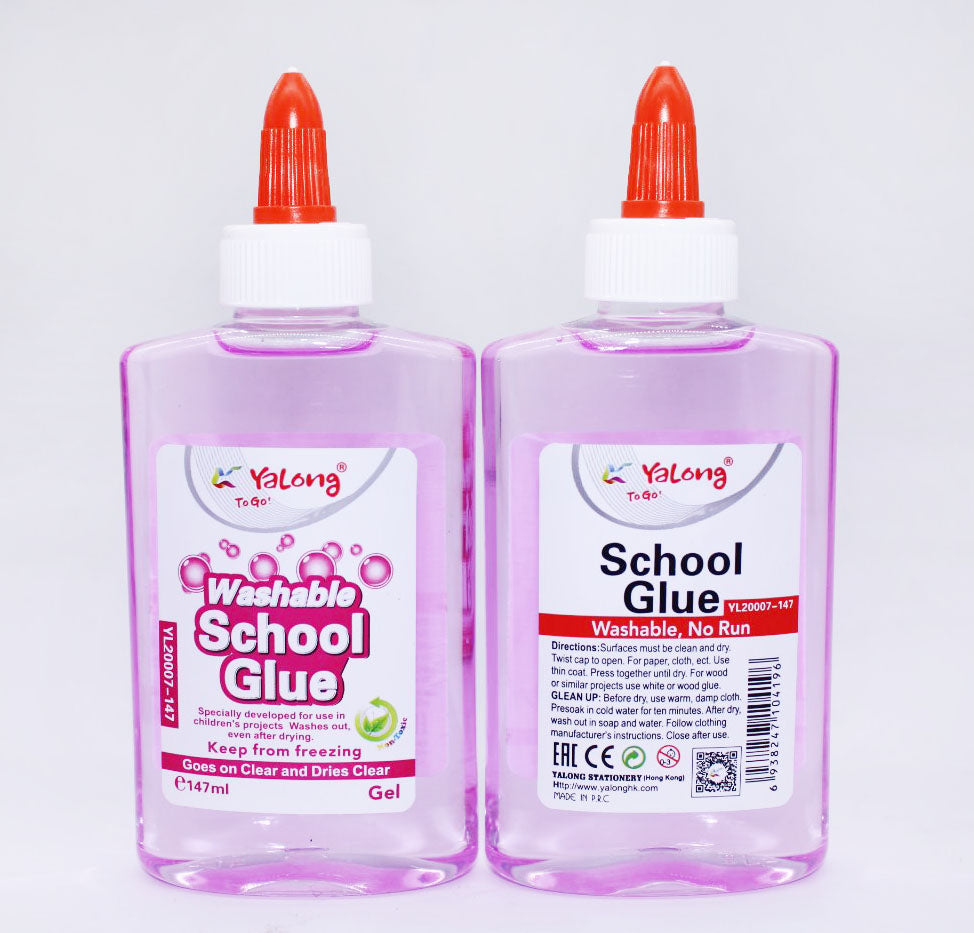 Yalong Washable School Glue 147ml Random Color (YL20007-147) 45908