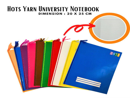 1 PAD Hots University Notebook Random Color 80 leaves (8x9.7inches)