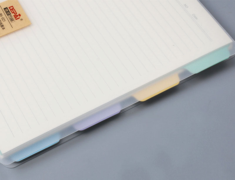 Transparent cover coil binder notebook horizontal line inner page size A6 / A5 / B5 110sheets