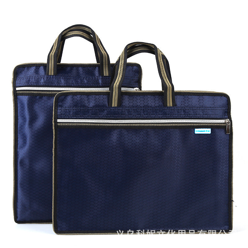 Horizontal Document Bag double-layer bag file folder storage bag business bag B4 39x30.5cm