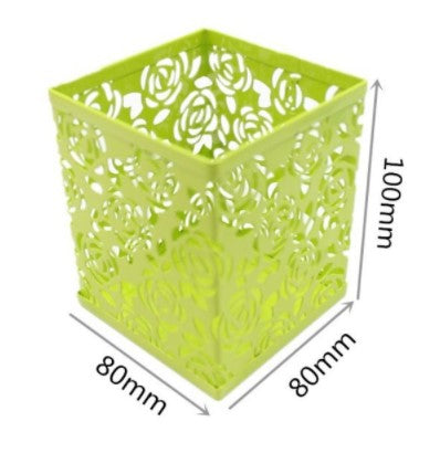 Metal Pen Stand / Pencil Stand Round or Square Random color (DGG)