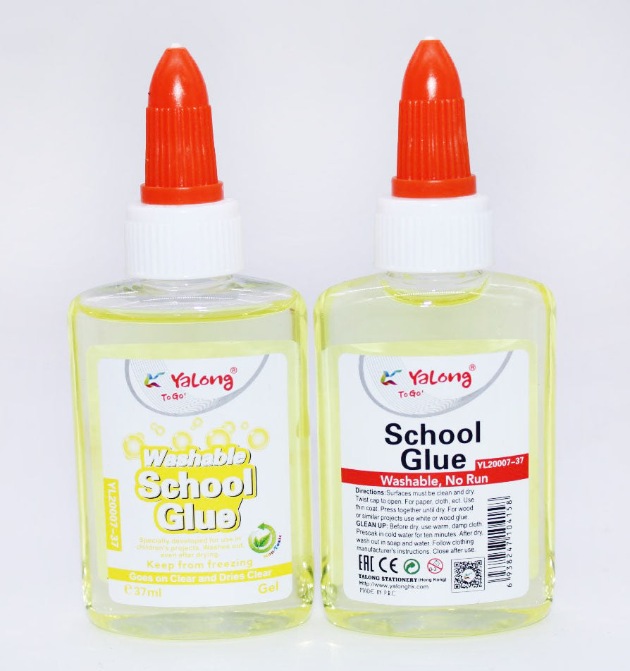 1pc Yalong Washable School Glue 37ml Random Color (YL20007-37)