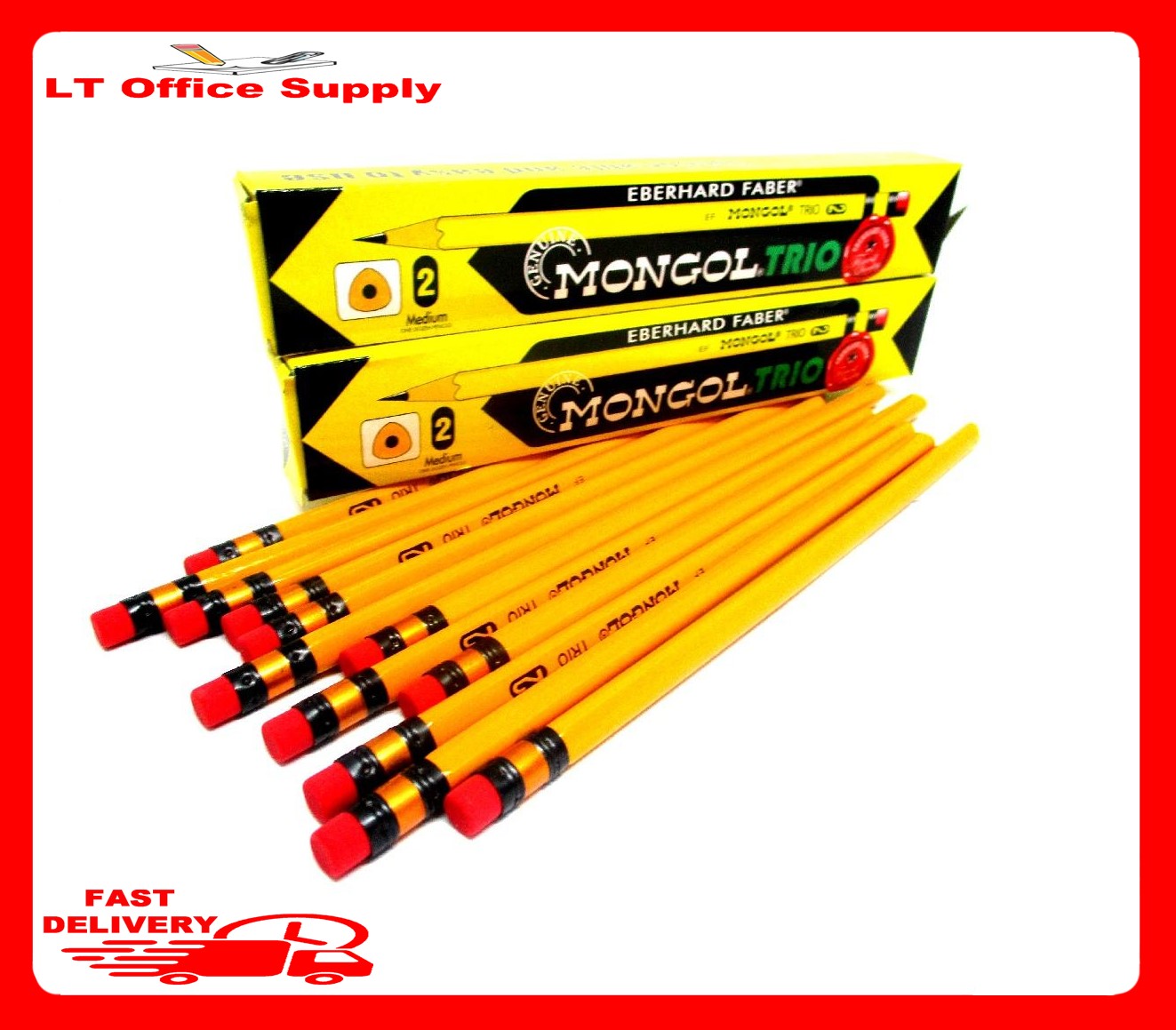 Mongol Pencil Trio #2 ( 1piece )