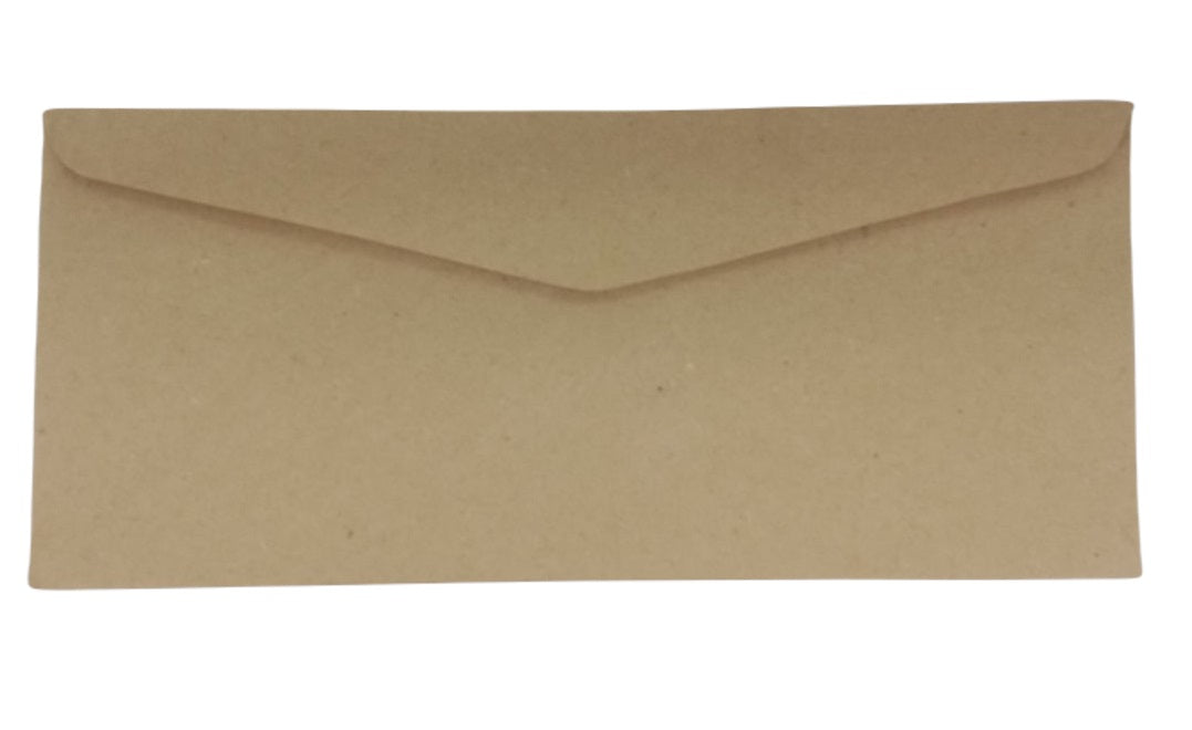 10pcs Kraft Brown Letter Envelope Long & Short with window